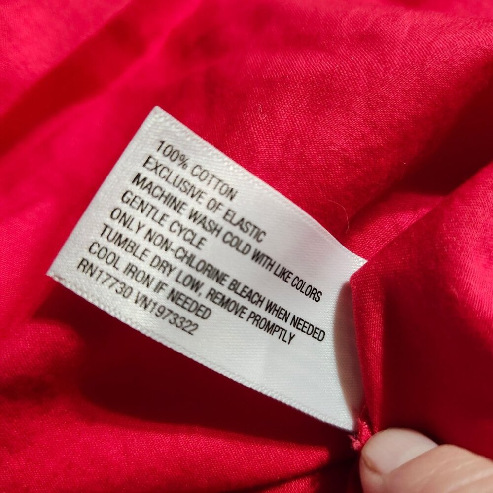 Wild Fable Women’s Medium Smocked Waist Midi Skirt Cherry Red Side Slit - Picture 7 of 7